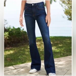 Frank & Eileen 30 Flannigan‎ Flare Jeans Clean Rinse Dark Wash